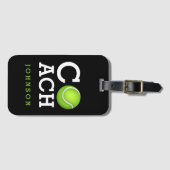 Aangepaste Tennis Coach Bagagelabel (Voorkant (horizontaal))