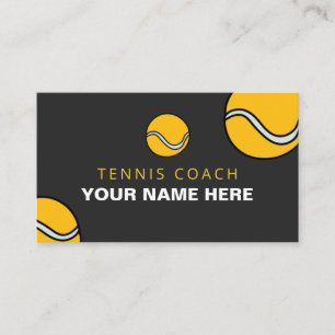 Aangepaste  Tennis Coach Balls Sport Visitekaartje