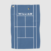 Aangepaste Tennis-handleiding Golfhanddoek (Voorkant)