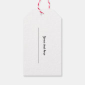 Aangepaste tennis Kerstvakantie cadeau labels Cadeaulabel (Achterkant)