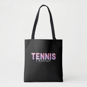 Aangepaste Tennis Player Girl Custom Name Cute Draagtas