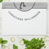 Aangepaste Tennis Player Tennis Girl Cadeaucode Theedoek (Gevouwen)