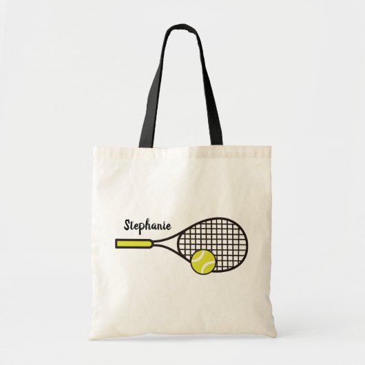 Aangepaste Tennis Racquet en Ball Tote Bag (Voorkant)