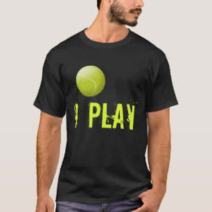 Aangepaste tennis T-shirt. Tennis ball Add jouw te T-shirt