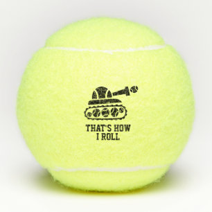 Aangepaste tennisballen met grappig logo en citaat