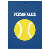 Aangepaste tenniscoach klembord (Achterkant)