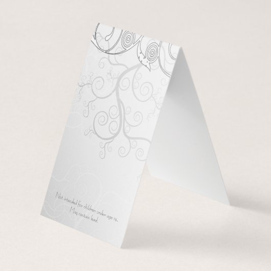 Aangepaste 'Tent Fold DIY Punch' die Display Kaart Visitekaartjes (Achterkant)