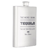 Aangepaste TEQUILA-monogram kolf Heupfles (Rechts)