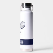 Aangepaste terminis voor aangepaste tennissennaam waterfles (Achterkant)