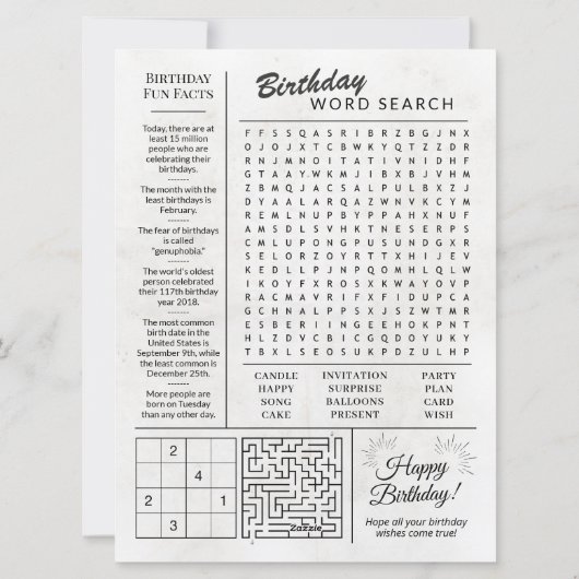 Aangepaste Terug in 1985 krant Verjaardag Kaart, T Feestdagenkaart (Achterkant)