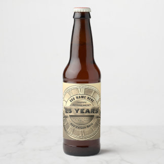 Aangepaste terugbetaling bier etiket