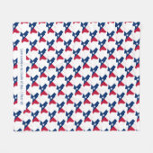 Aangepaste TEXAS-VLAG Fleece Deken (Voorkant (Horizontaal))