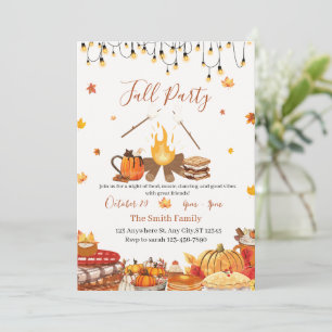 Aangepaste Thanksgiving-dinerfeest Kaart