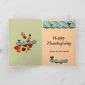 Aangepaste Thanksgiving fotokaarten Feestdagen Kaart (Binnen)