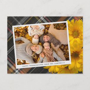 Aangepaste Thanksgiving groet op Plaid vakantie Ka Briefkaart