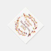 Aangepaste Thanksgiving Partij Herfst adem Servet (Hoek)