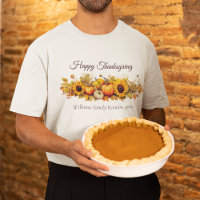Aangepaste Thanksgiving Pompoen Herfst Family Reun