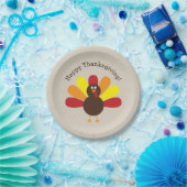 Aangepaste Thanksgiving Turkije Papieren Bordje (Feest)