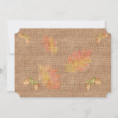 Aangepaste Thanksgiving voor gebrande overlapping Kaart (Achterkant)