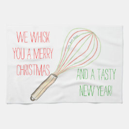 Aangepaste theedoeken - Whisk You A Merry Christma