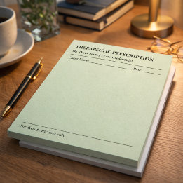 Aangepaste therapeutische voorschriften notitieblo notitieblok