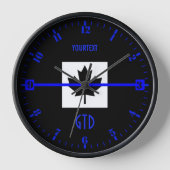 Aangepaste Thin Blue Line Dial op Canadese vlag (Voorkant)