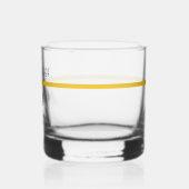 Aangepaste thin Gold Line Flag 911 Dispatcher Whisky Glas (Links)