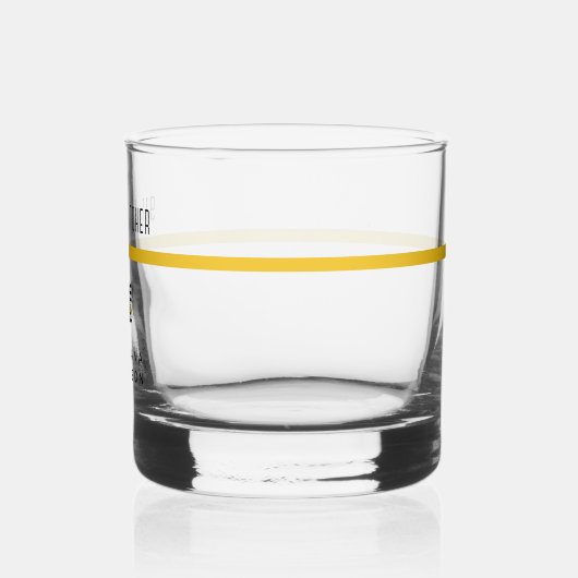 Aangepaste thin Gold Line Flag 911 Dispatcher Whisky Glas (Links)
