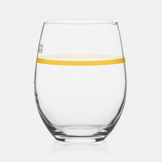 Aangepaste thin Gold Line Flag 911 Dispatcher Wijnglas Zonder Voet (Links)