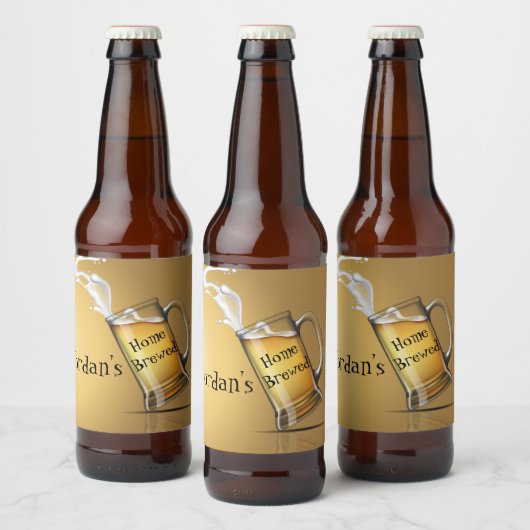 Aangepaste thuis gebrouwen bier etiket (Flessen)