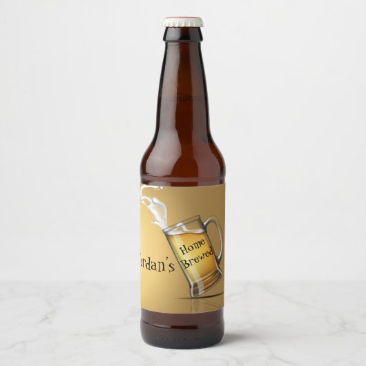 Aangepaste thuisbasis bier etiket (Voorkant)