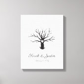 Aangepaste thumbprint-structuur canvas afdruk (Voorkant)