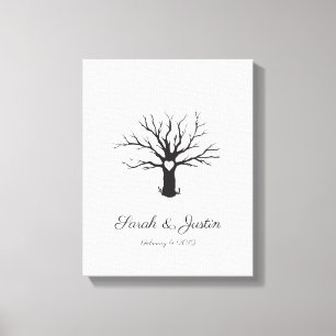 Aangepaste thumbprint-structuur canvas afdruk