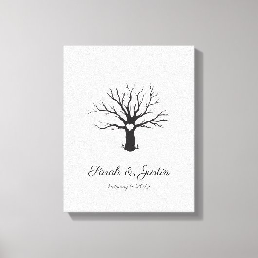 Aangepaste thumbprint-structuur canvas afdruk (Voorkant)