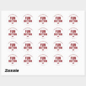 Aangepaste ticker ronde sticker (Vel)