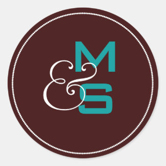 Aangepaste ticker ronde sticker