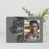 Aangepaste Tijger Diploma Uitnodiging (Staand voorkant)