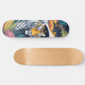 Aangepaste tijger joungle waterverf skateboard (Horizontaal)