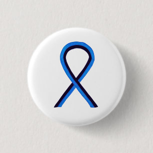 Aangepaste tinnen voor blauwe en zwarte lint ronde button 3,2 cm