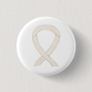 Aangepaste tinnen voor Cream- of Ivory Awareness R Ronde Button 3,2 Cm