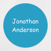 Aangepaste tinten van de naamlabels van Blue Kind Labels (Design 2)