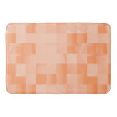 Aangepaste tinten van Perzik Fuzz Squares Badmat (Voorkant)