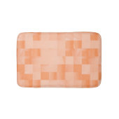 Aangepaste tinten van Perzik Fuzz Squares Badmat (Voorkant)