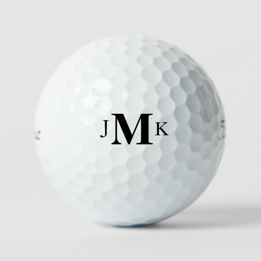 Aangepaste titel voor gebold monogram op maat Pro  Golfballen (Voorkant)