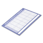 Aangepaste titel Wekelijkse planner Notitieblok (Schuin)