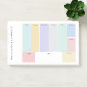 Aangepaste titel Wekelijkse planner Post-it® Notes (Kantoor)