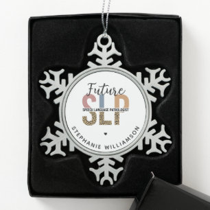 Aangepaste toekomstige SLP-luidsprekerkathologe lu Tin Sneeuwvlok Ornament