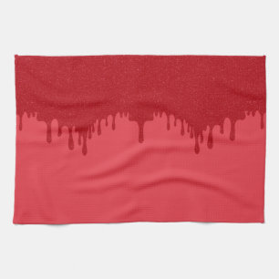 Aangepaste Tomaat Rode Drip Keuken Handdoek