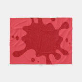 Aangepaste tomaat rode druppel fleece deken (Voorkant (Horizontaal))