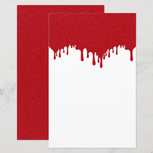 Aangepaste Tomaat Rode Druppel Top Papieren Blad